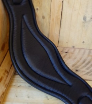 Black elasticated Stud girth 